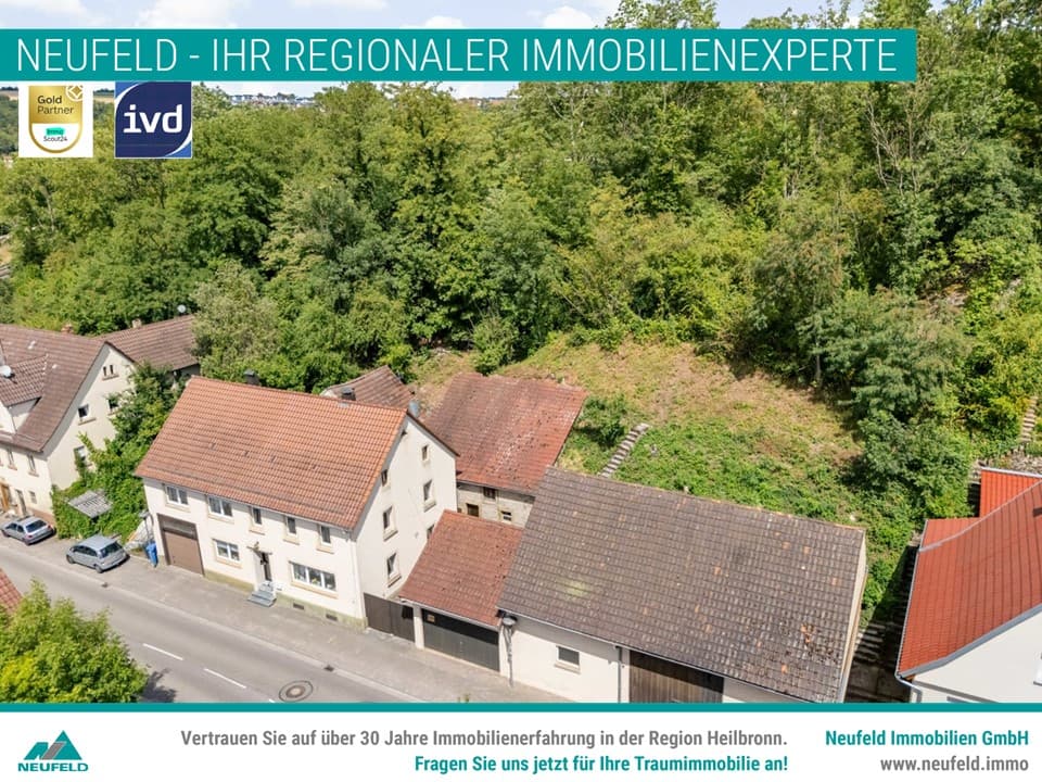Idyllisches Anwesen in Neudenau mit Wohnhaus und großzügigem Grundstück