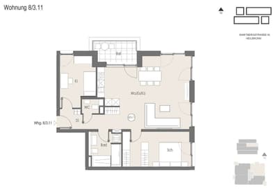 Eindrucksvolle 3-Zimmer Wohnung in bester Lage zu vermieten! — Bild 14
