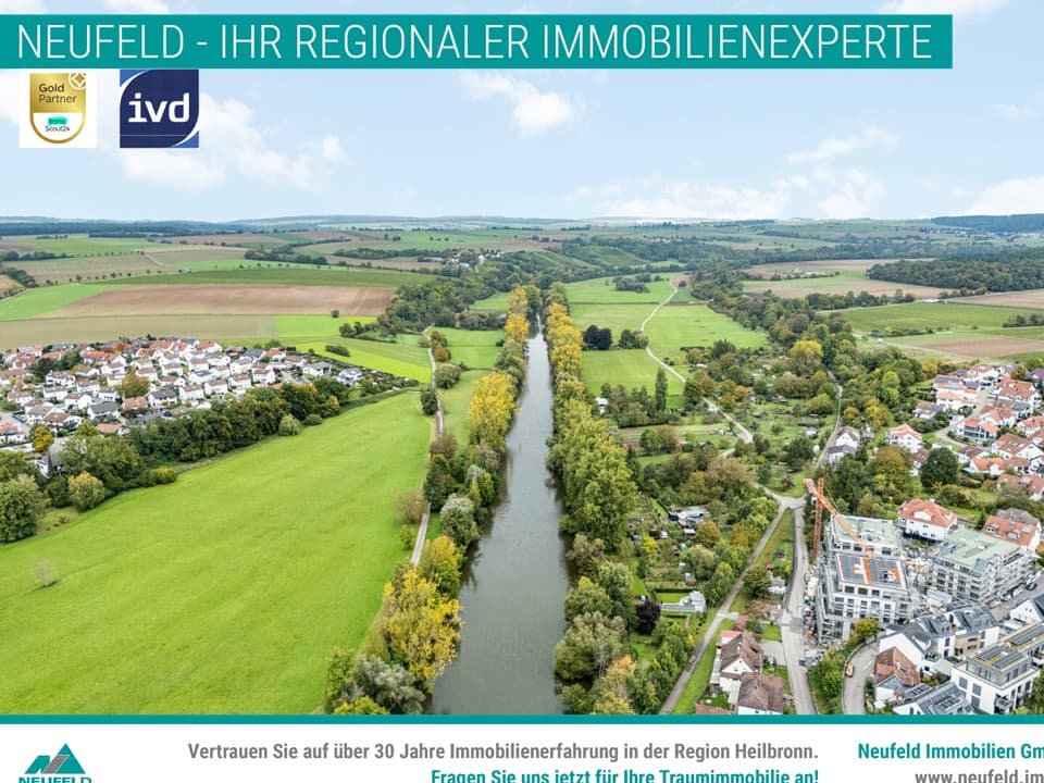 Wohnen mit atemberaubendem Flussblick? - Ihr neues Familiendomizil direkt am Kocher!