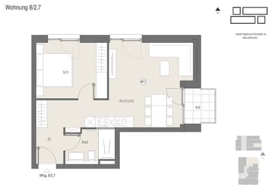 Traumhafte 2-Zimmer Wohnung im Heilbronner Zentrum zu vermieten! — Bild 15