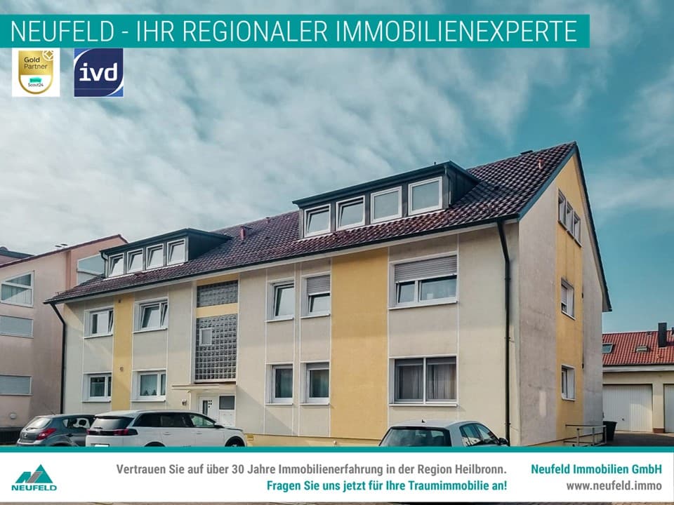 Tolle 2-Zimmer Wohnung mit Loggia in Neckarsulm zu verkaufen !